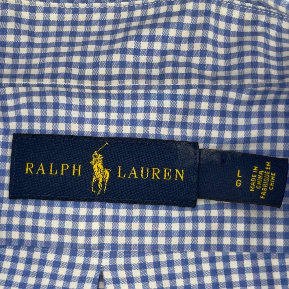 Ralph Lauren Mens‎ Long Sleeve Button Down Shirt Large Pink Pony
